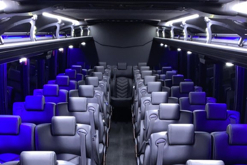 Warner Robins Charter Bus Interior