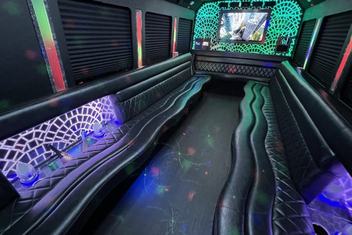 Warner Robins Limo Bus Interior